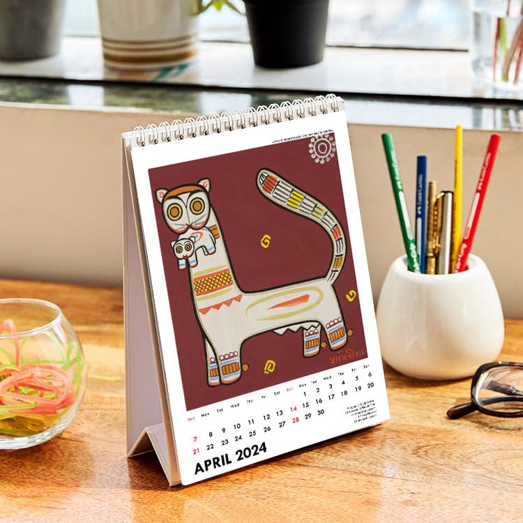 Image of Tallenge - Jamini Roy - 2024 Wall Calendar - 12 x 17 Inches for Home & Office (Paper, Wall Calendar)