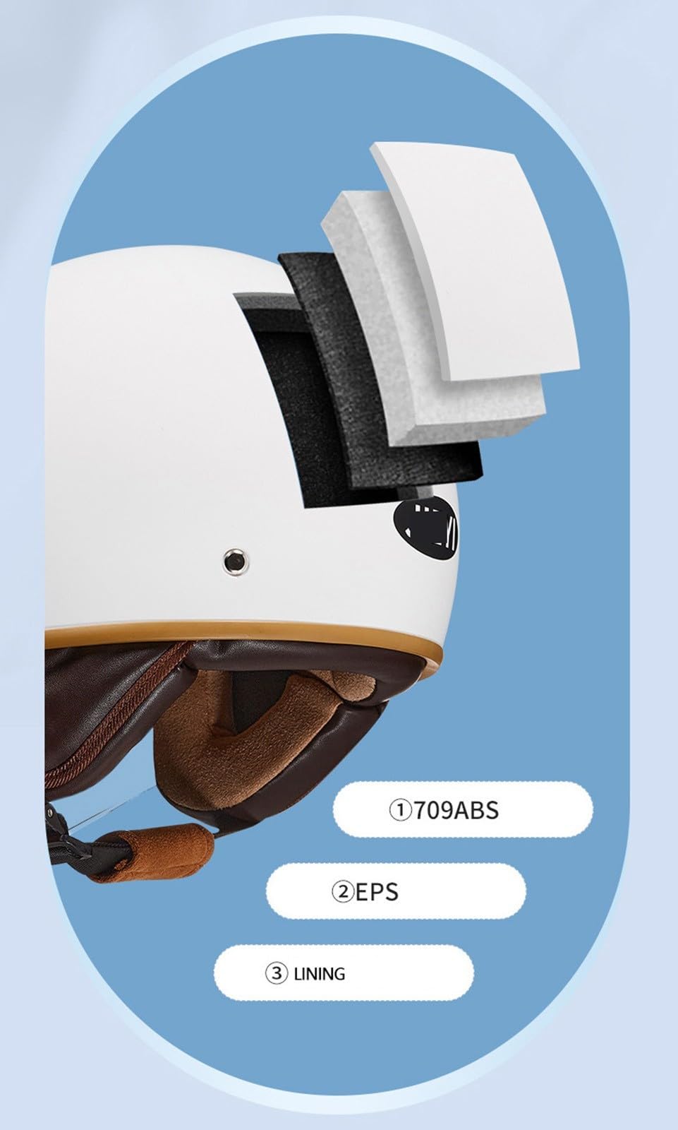 Casco Moto Retro,ECE Homologado Abierta Medio Jet Casco,Casco Scooter con Visera,Ciclomotor Casco para Hombres y Mujeres Adultos