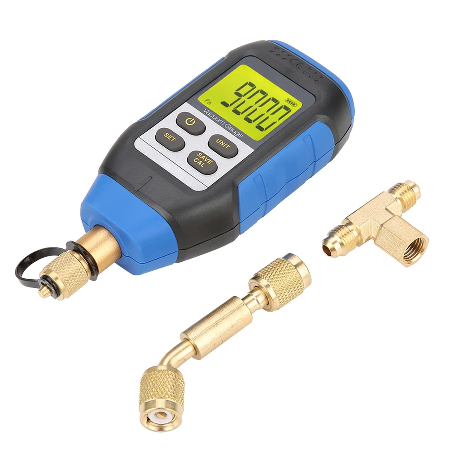 Digitales Vakuummessgerät, Hochpräzises Vakuummeter Tragbar Digital Vacuum Anzeige für Atmosphärische Umgebungen 0-50°C