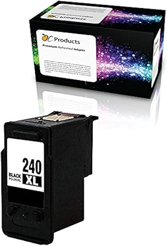 Cartucho de tinta remanufacturado de repuesto para Canon PG-240XL para impresoras PIXMA MG2120 MX532 MG3220 MG3520 MG3620 MX472 (1 negro)