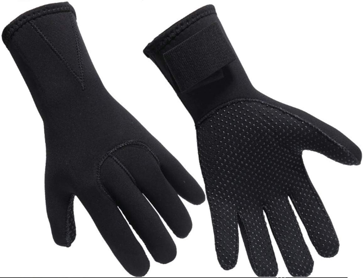 3MM Neoprene Diving Gloves Non Slip Wetsuit Five Fingers Gloves Women Men Warm Winter Water Sport Gloves for Snorkeling Paddling Swimming Surfing Sailing Kayaking Canoeing Spearfishing Skiing : Sports & Outdoors