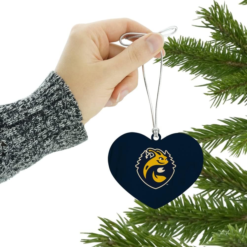 GRAPHICS & MORE University of California-Santa Cruz Primary Logo Heart Love Wood Christmas Tree Holiday Ornament - Image 3