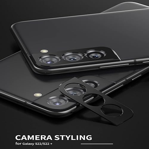 Miniatura 2 de 2 protectores de lente de cámara compatibles con Samsung Galaxy S22 PlusS22, funda protectora de aluminio para cámara de metal compatible con