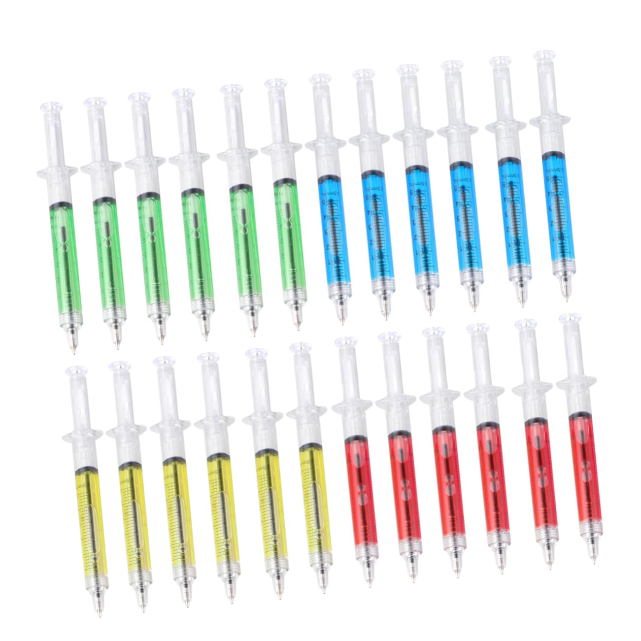 2 Set Di Penne A Sfera in Plastica Penne A Sfera in Plastica Giapponese Penne A Sfera Con Inchiostro Liquido Ricaricabili Per Ufficio Scolastico 24 Pezzi * 2