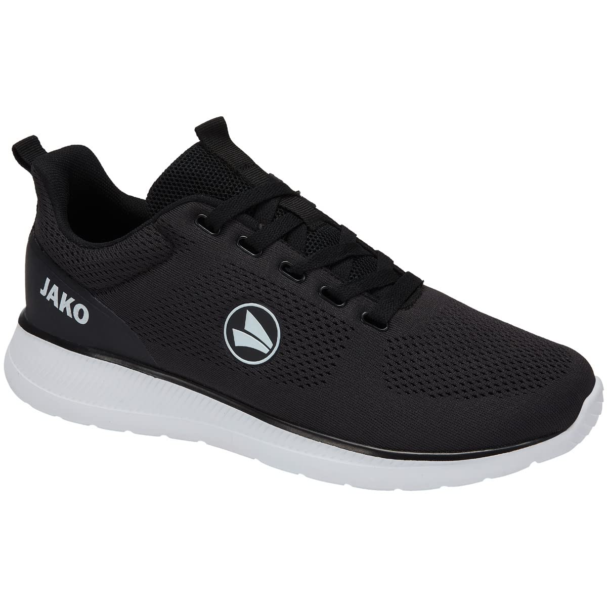 JAKO Unisex Team Mesh Trainers Sneaker, Jet Black, 12 UK