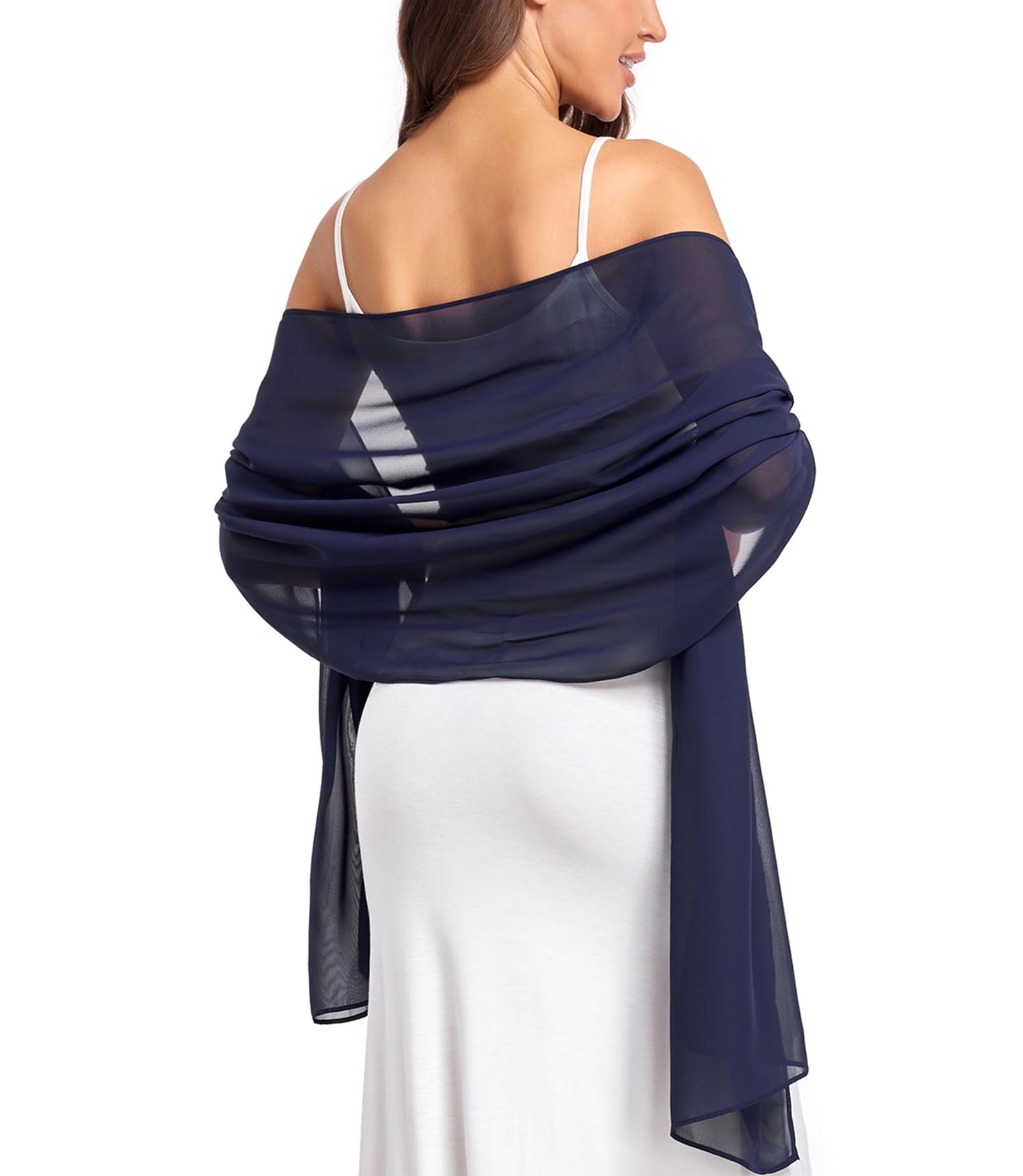 olyrjie Soft Chiffon Scarve Shawls Wraps for Dresses Women Accessories-picture-26