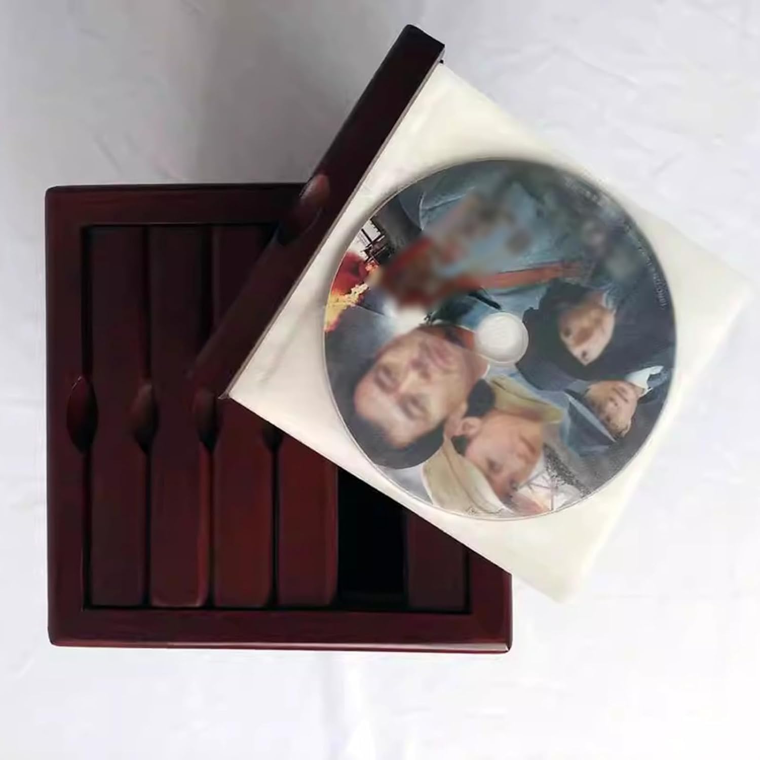 Pudełko do przechowywania płyt CD DVD, obrotowy uchwyt, organizuje 72 dyski optyczne, 6 wysuwanych gniazd na nośniki, idealne do domu, biura, samochodu, na prezent
