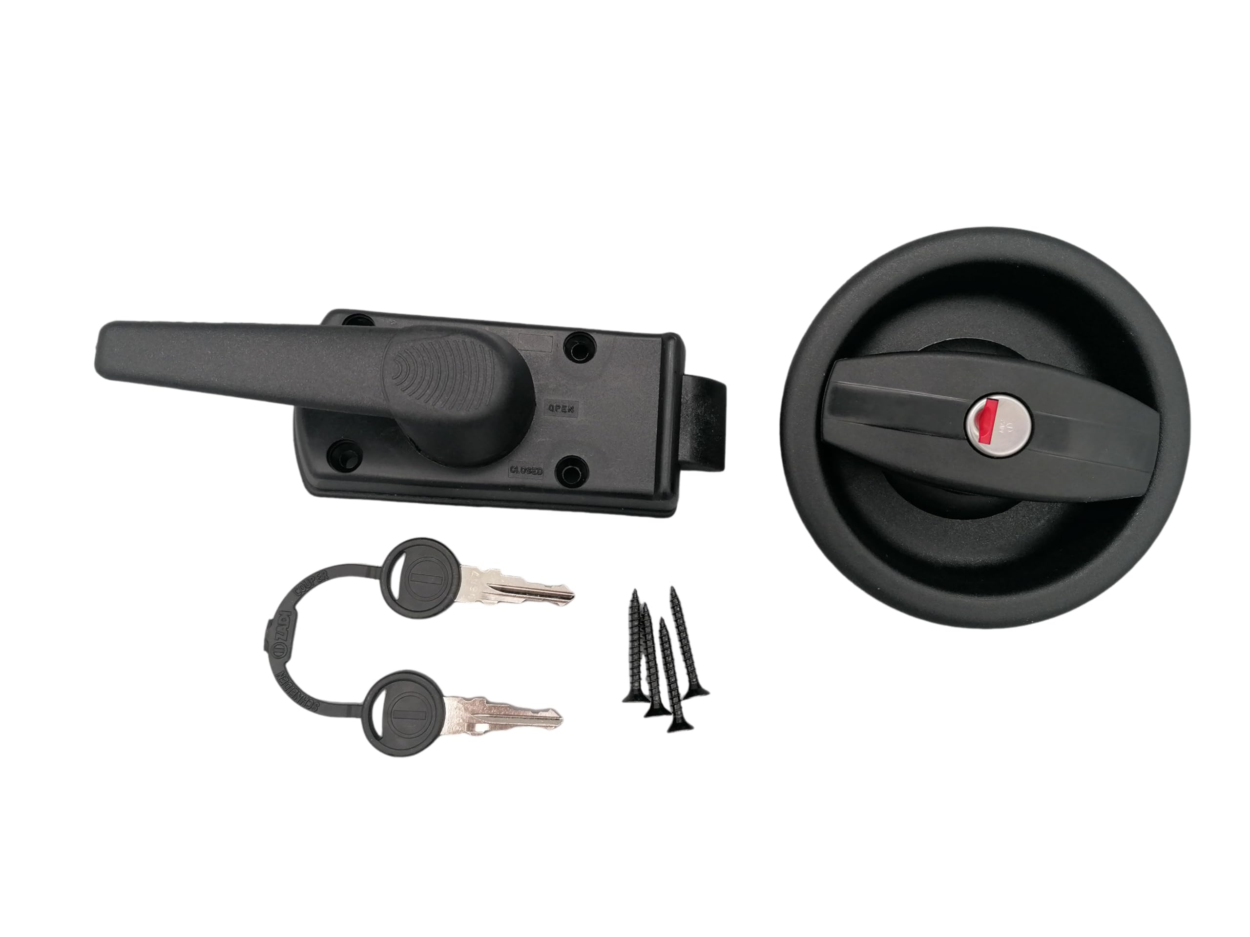 CR-MOESANCO® Serratura per Porta d'Ingresso Roulotte Nera