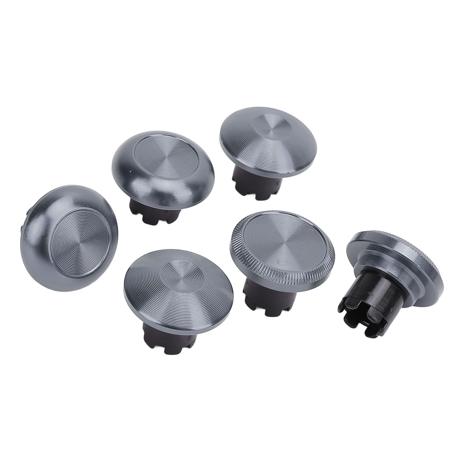 メタルサムスティック for Edge、for Pro Elite、for 、 Pro、for Xboxone、for XboxSeries 用、サムスティックキャップ X 6、交換用サムスティック X 2 (銀)