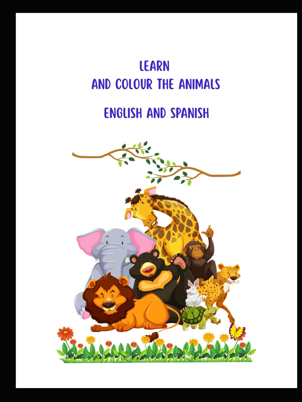 Learn and colour the Animals English and Spanish