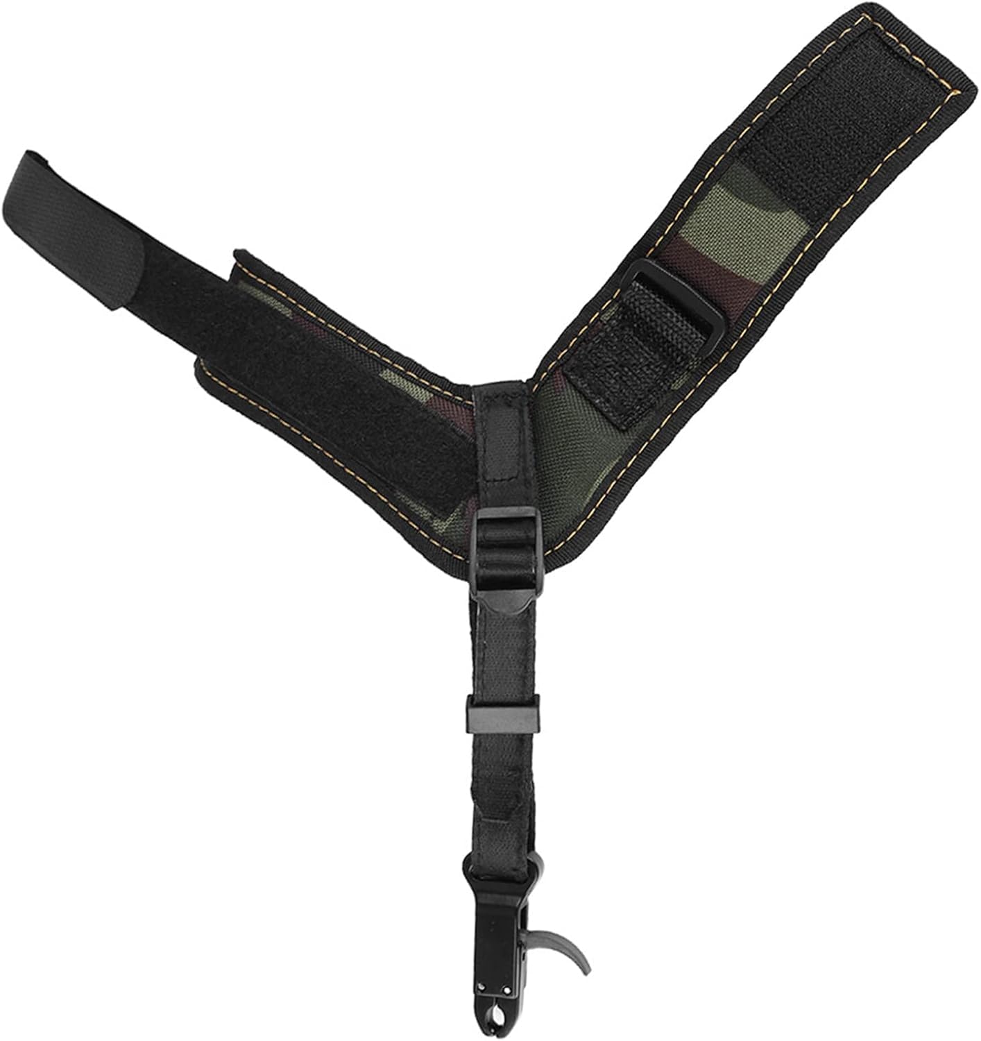 Release Tir à l'arc Robuste Aide au Dégagement de l'arc Étrier Composé Dragonne Noire Réglable Trigger Tir Chasse Tir Trigger Flèches pour Arc à Poulies