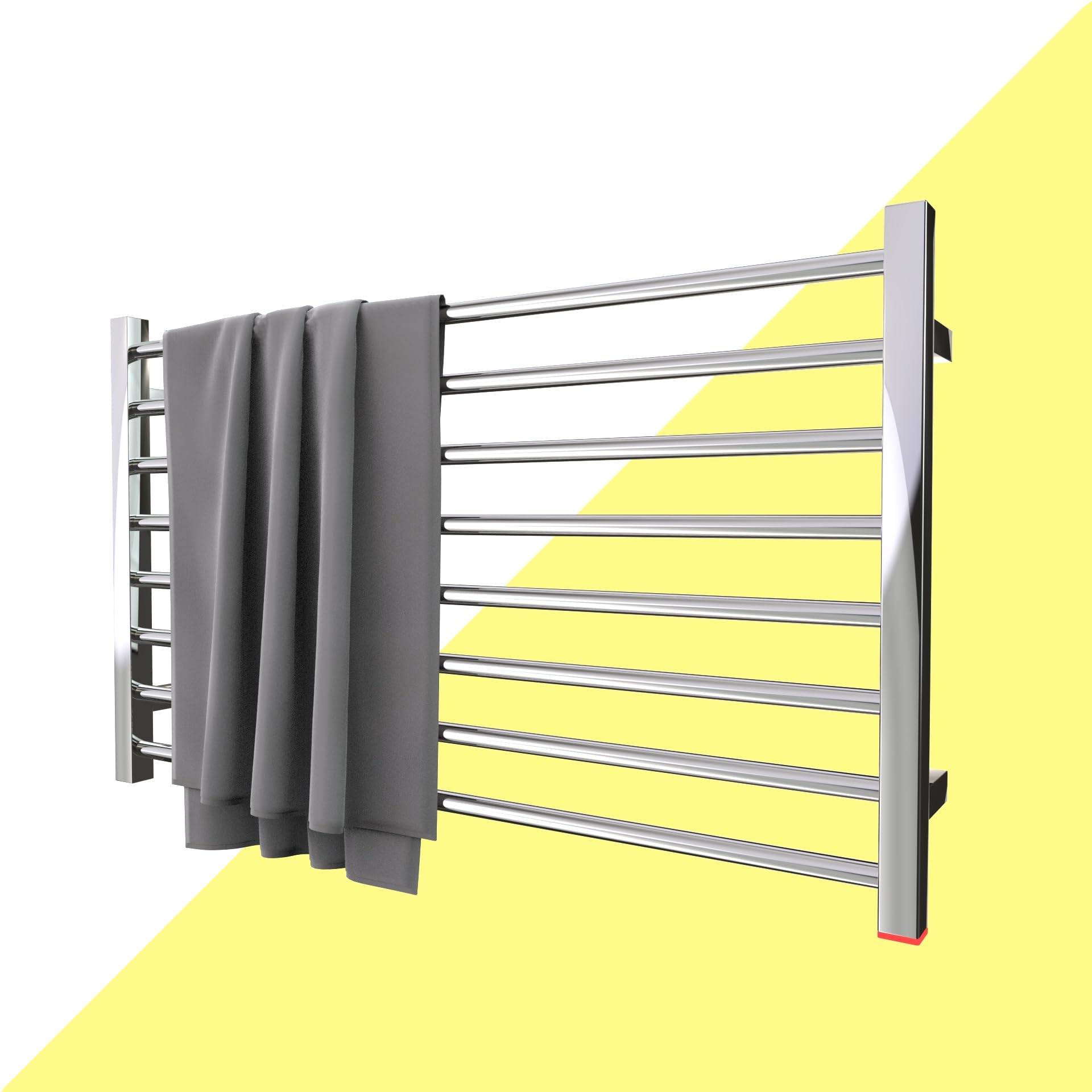 bbee.tech Heated Towel Rack, Towel Warmer with Timer, Wall Mounted hot Towel Warmer for Bathroom, Hardwired or Plug-in Models