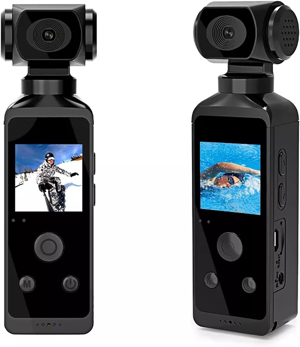 Pocket Camera HD Action Cam Vlogging Camera 1.3" HD LCD Screen 270° Rotatable Wifi Mini Sports Camera With Waterproof Case For Helmet