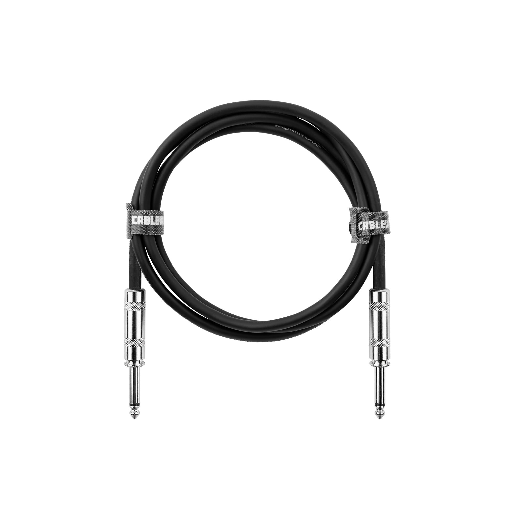 Cableworks de Gator Cases Serie Backline Cable de instrumento para guitarra de 5 pies recto a recto (GCWB-INS-05)