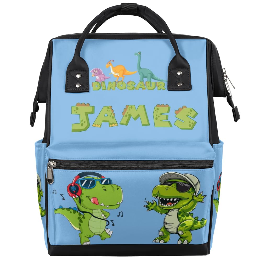 Image of Dinosaur Diaper Backpack for Baby Boys