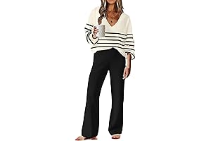 Indulge in Comfort with Our Women's 2-Piece Sweater Lounge Set
