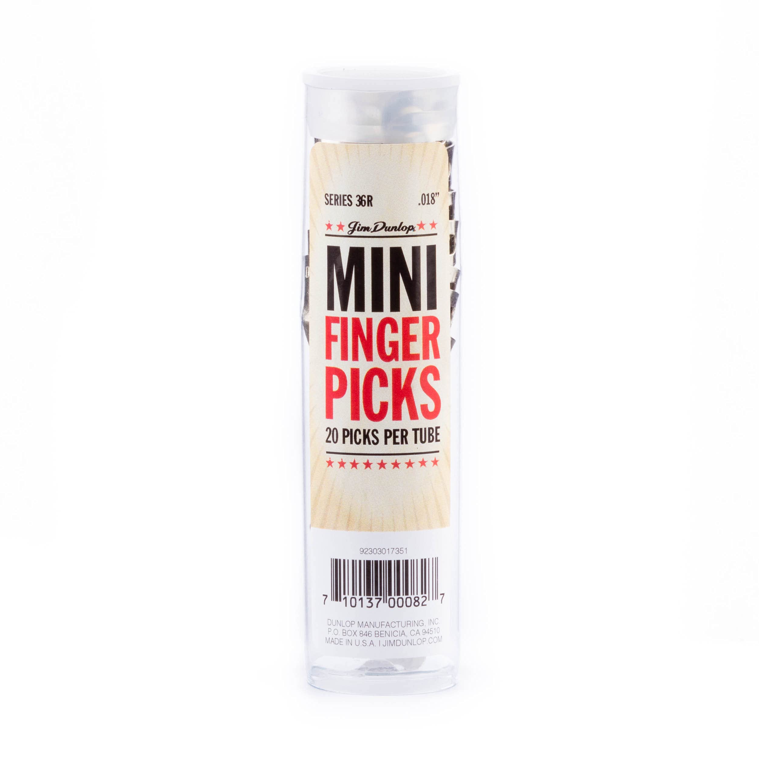 Dunlop 36R.018 Fingerpicks "Mini", 0,45 cm, 20 Stück