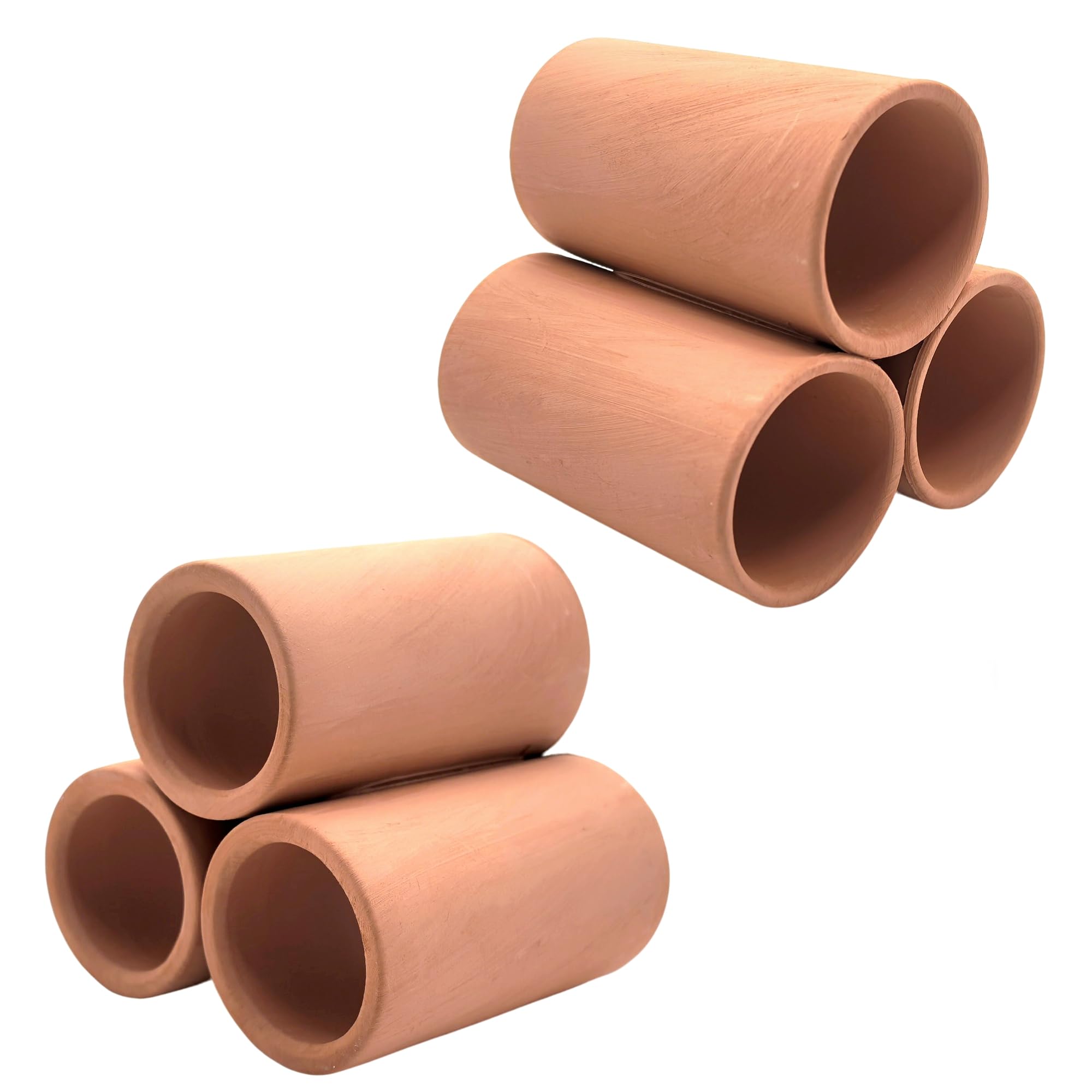 M2cbridge Ceramic Fish Hide Shelters Shrimp Habitat Breeding Tube Red Pipe