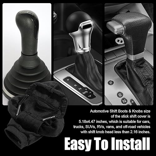 Miniatura 5 de Funda para palanca de cambios de automóvil, funda para palanca de cambios de automóvil, funda con capucha para palanca de cambios de automóvil,