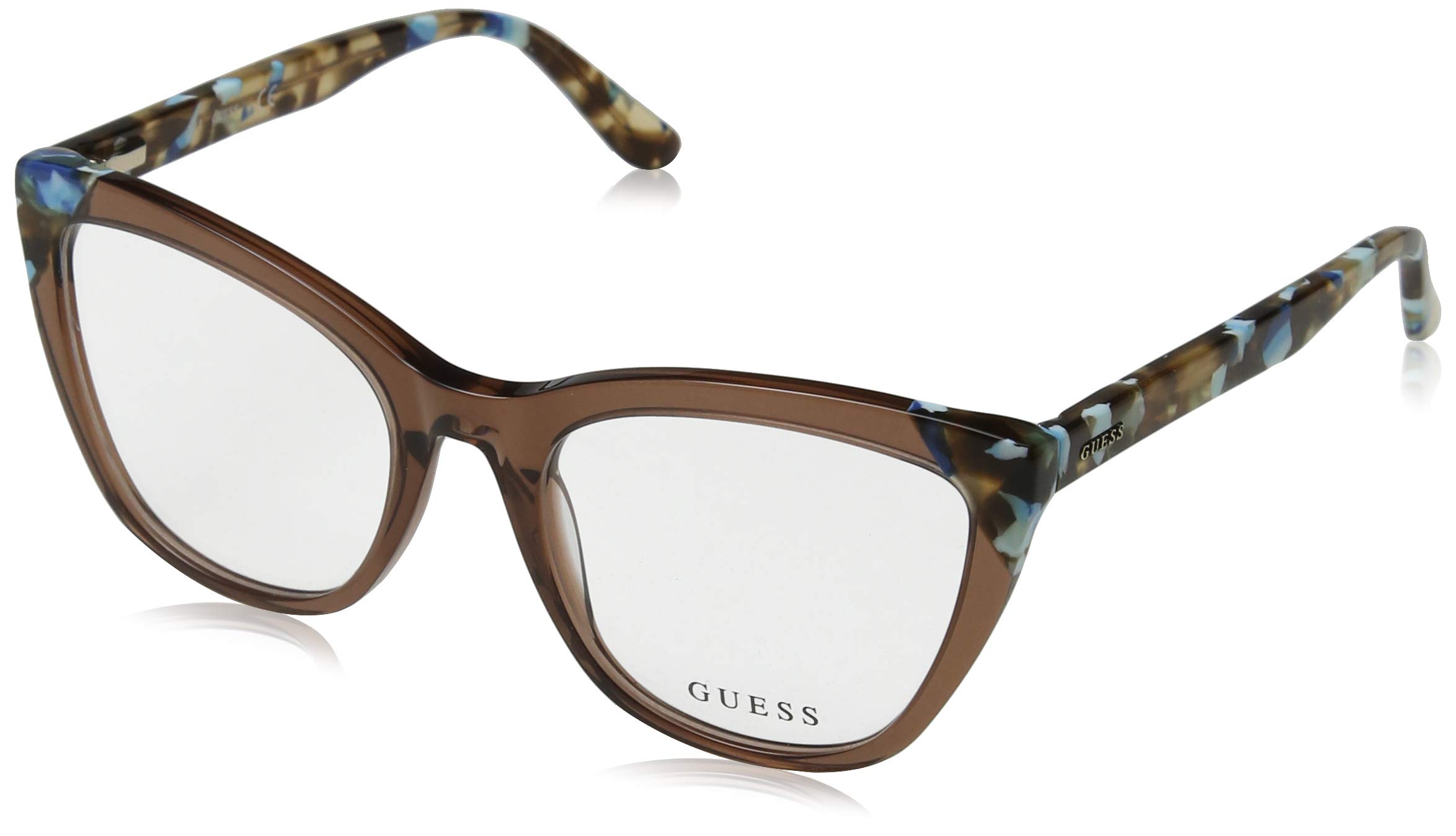 GU2674 Eyeglass Frames - Shiny Light Brown Frame, Shiny Light Brown Lenses, 53 GU267453045