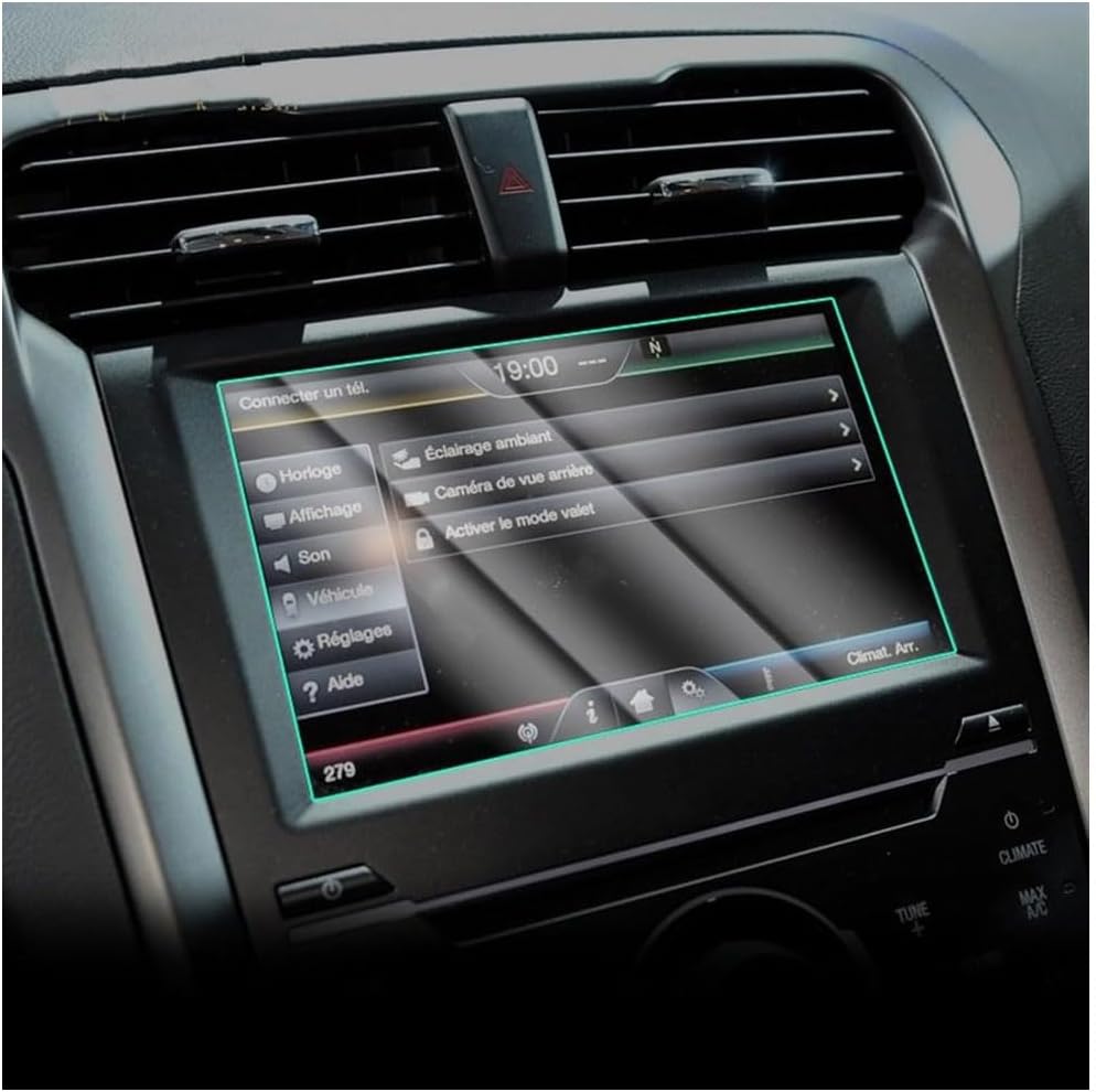 Car Screen Protector for Fusion Mondeo 2013-2019, Car Radio Stereo Tempered Glass GPS Foils High Definition Protective Film No Glare Fingerprints Scratch