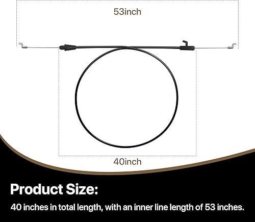 Miniatura 2 de El cable de control 946-1130 es para Troy Bilt, MTD, MTD Gold, Yardman, Craftsman, Bolens, Cub Cadet, Toro, Huskee, blanco al aire libre, máquinas