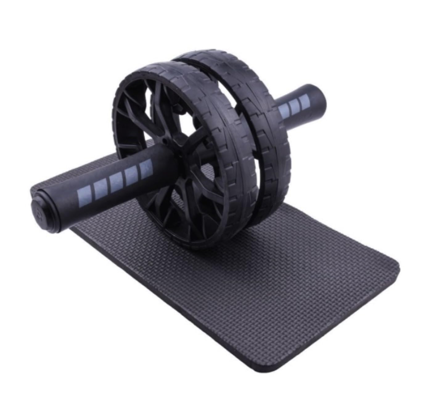 rullo addominale, Ruota addominale con tappetino di protezione, rullo for allenamento, attrezzatura for il fitness, maniglie in acciaio inossidabile