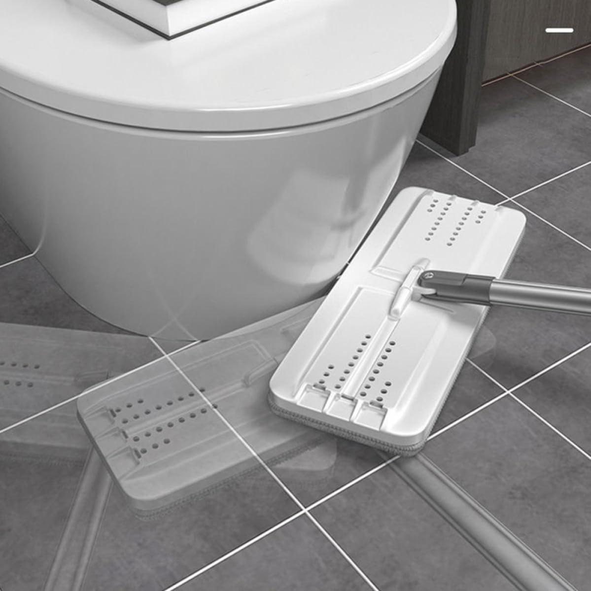 Mop in Microfibra senza Lavaggio Manuale Manico Integrato