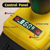 Vista 6 de HIFESON Pistola de remache inalámbrica, remache automático eléctrico de 21 V y tuerca de remache, kit profesional de dos funciones con 2