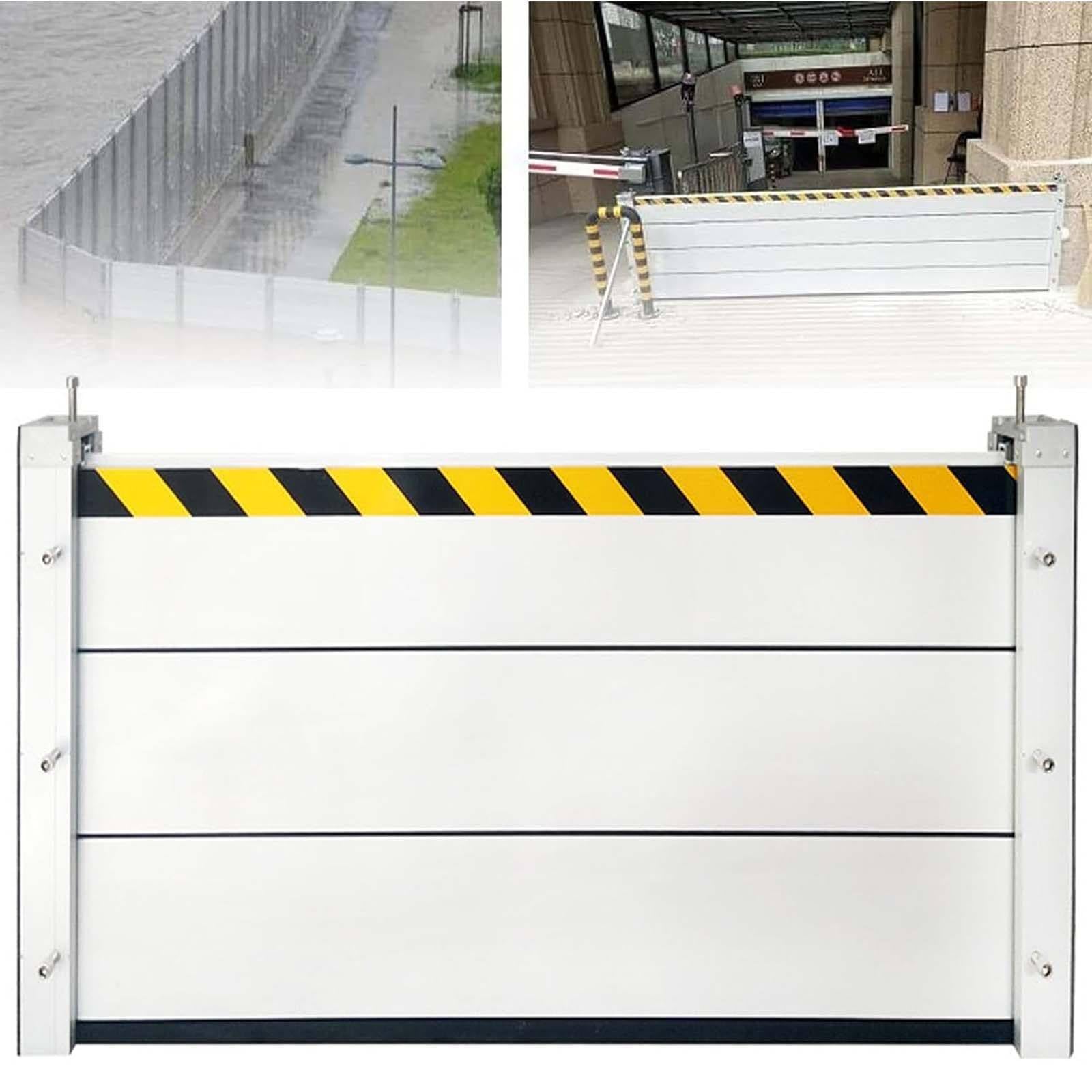 Barrière anti-inondation en aluminium amovible pour rue et portail