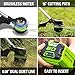 Greenworks Pro 80V Cordless Brushless String Trimmer + Leaf Blower Combo, 2Ah Battery and Charger Included STBA80L210