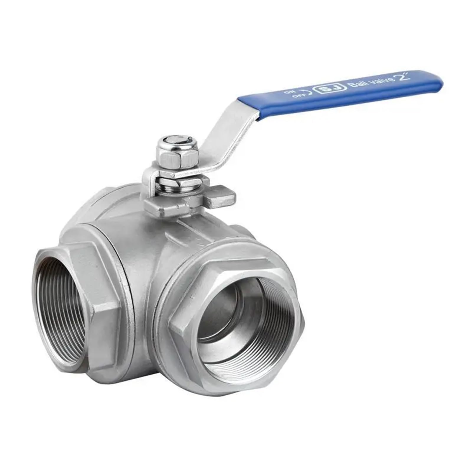 Cxfcihft T Type Dn50 Three Way 304 Stainless Steel Thread Ball Valve T-Type L-Type 2 Inch Ball Valve(T Type)