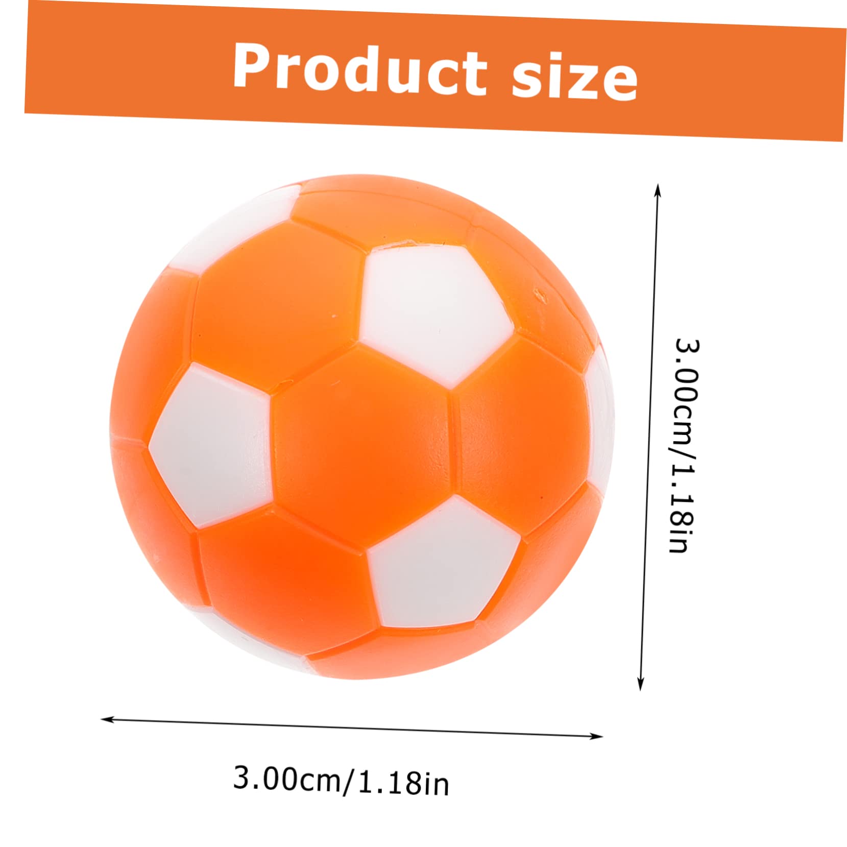 WHAMVOX Desktop Football Playthings 10pcs Plastic Soccer Balls Tabletop Footballs for Art Projects and Boys and Girls