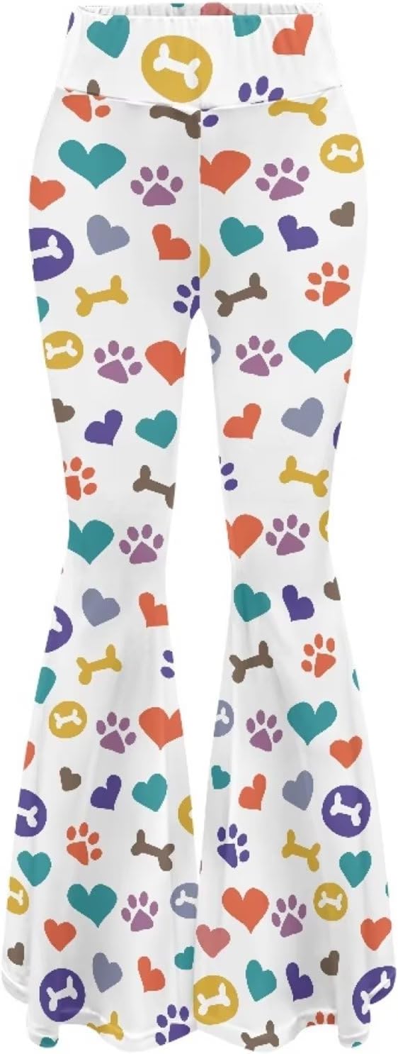 Bulopur Women's Yoga Flared Pants, Soft Lounge Pants for Sports Running, High Waist Tummy Control Workout Pants