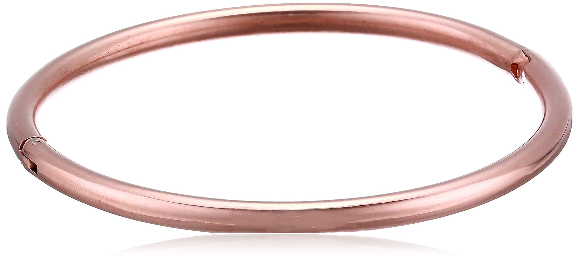 GevanyaWomen's Polished Round Hinge Tiny Bangle Bracelet Exquisite Jewelry Gold/Rose Gold/Silver Best Gifts for Lover