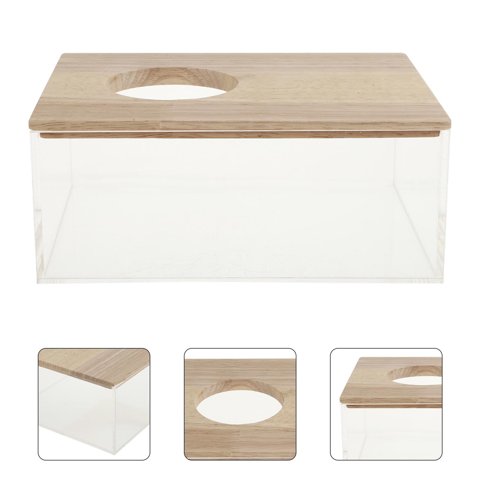Dekorative Chinchilla Badewanne Multifunktionales Sandbad Transparente Box