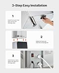 VEVOR Commercial Ice Storage Tray, 250 lbs Capacity, Commercial Ice Storage Tray with Adjustable Non-Slip Rubber Feet, Suitable for Restaurant, Hotel and Beverage Stores