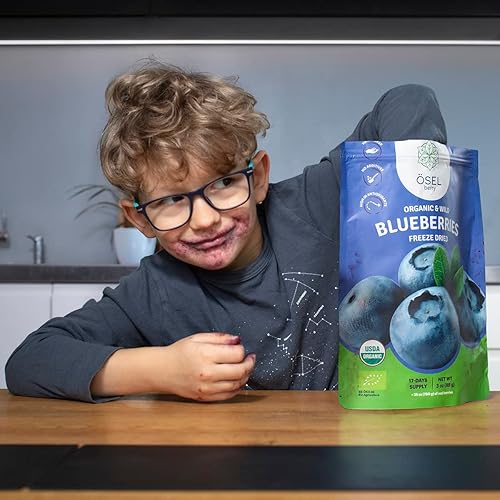 Miniatura 9 de ÖSEL BERRY Arándanos secos orgánicos, bayas azules silvestres 100% sin azúcar | Arándanos liofilizados seleccionados a mano - Orgánico y fresco |