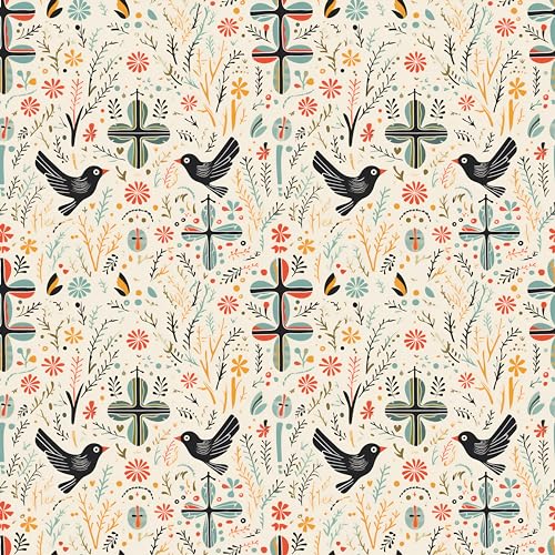 Christian Gift Wrap Cross & Dove Design 3 Sheets (2028in) for Baptisms & Baby Showers