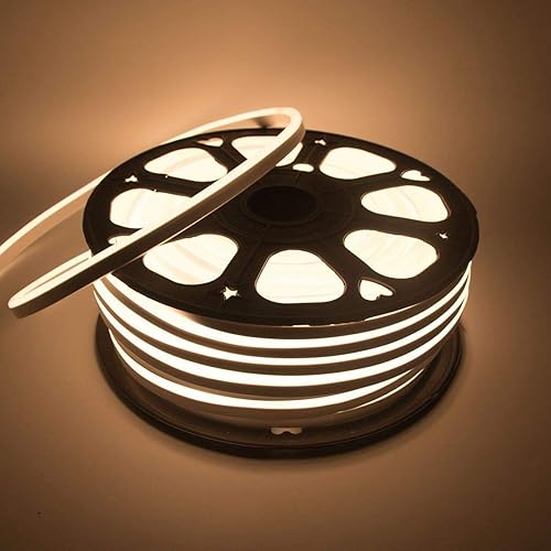 Miniatura 2 de Tira de luces LED de neón blanca suave, tira flexible de neón DC12V LED para decoración de interioresexteriores, uso de iluminación comercial y