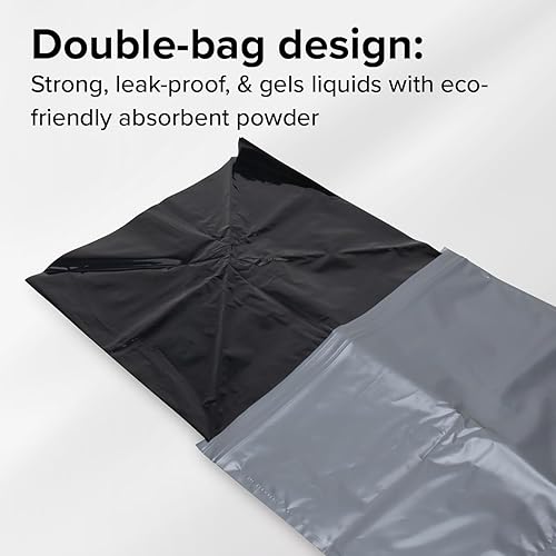 Miniatura 4 de Camco 41549 - Cubo de inodoro con asiento (1 unidad), bolsas de basura para el cesto del baño