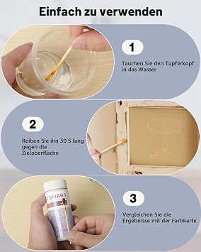 Pawfly 60 Pieces Lead Test Kit for Dishes (Dip in Water to Use) Instant Lead Test Swabs with Results in 30 Seconds Rapid Home Lead Testing Kit for Ceramic Metal Toy Jewellery & Wood