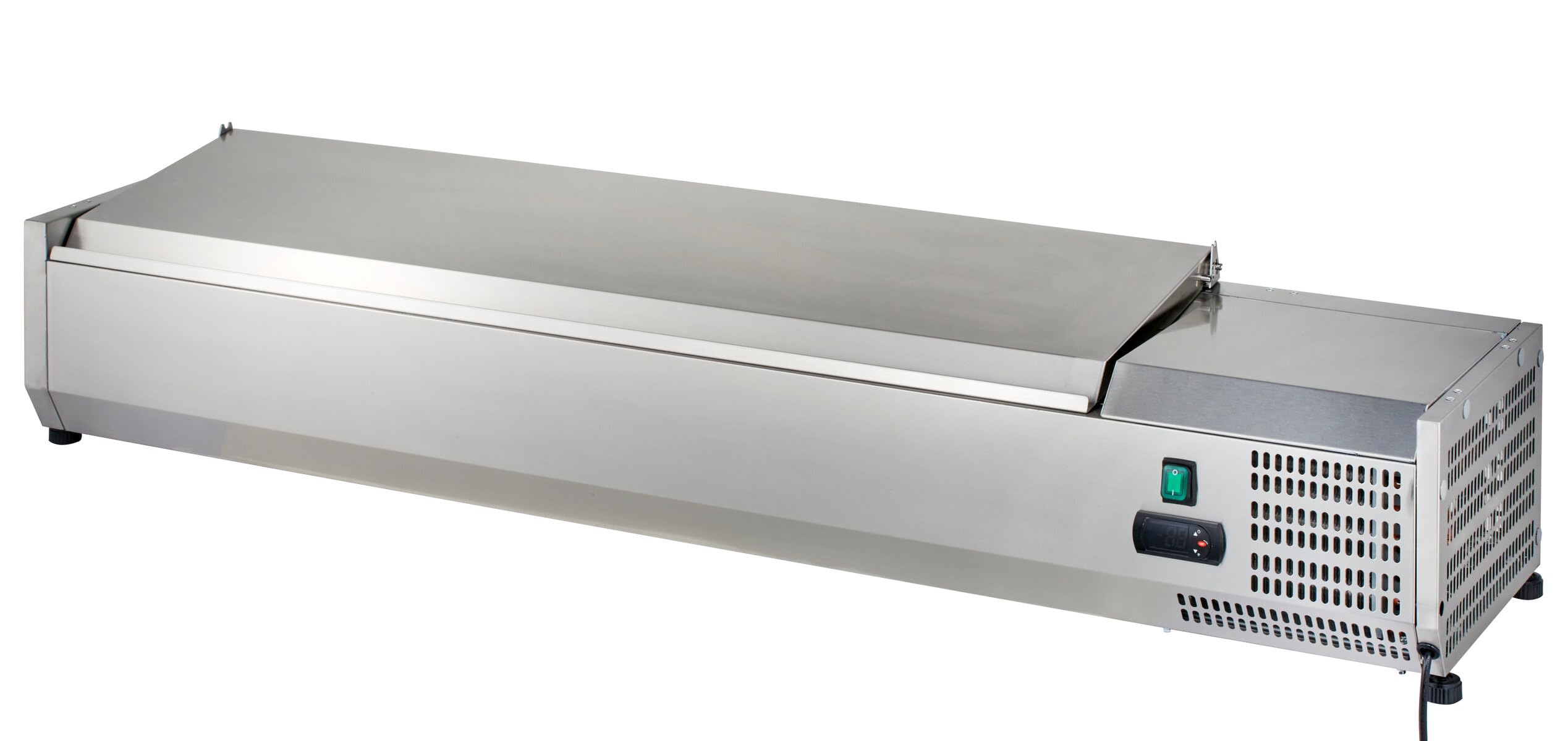 GastroHero Saladette à poser ECO 8 x GN 1/4 | CHR Fournitures de la restauration