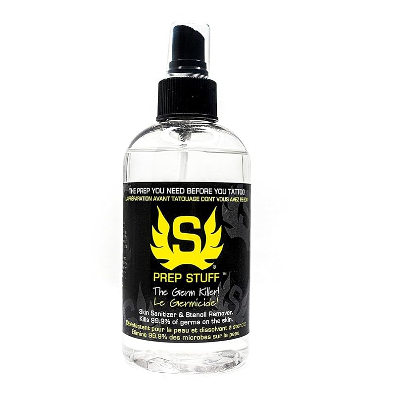 Stencil Stuff Prep Stuff Spray para Preparação de Tatuagem, 240 mL