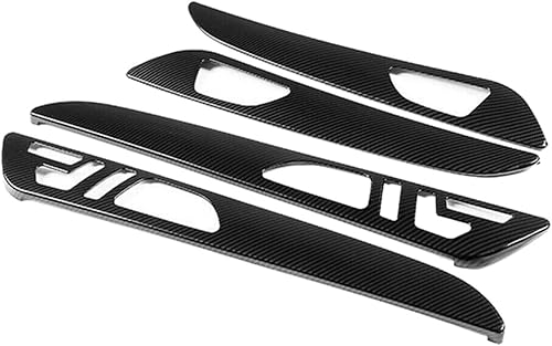 Tira de fibra de carbono para manija de puerta interior de automóvil, compatible con Mercedes Benz W166 ML GL 2012-2015 GLS GLE 2016-2019