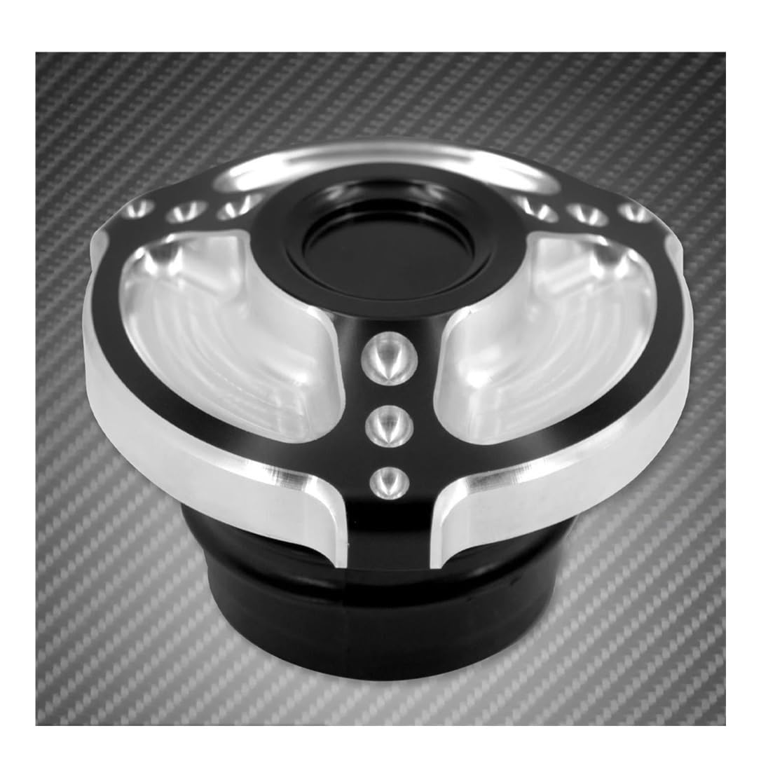 Tappo del Serbatoio Carburante Ventilato Motocicletta per Touring per Road King per FLHR per Dyna per Softail per Breakout Carburante Moto(Gas Tank cap A)