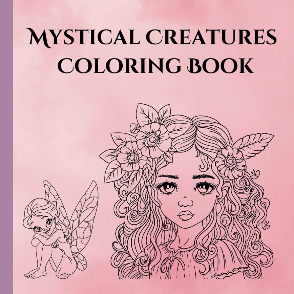 Mystical Creatures Coloring Book for Kids
