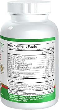 Plus Liver Detox Capsules Liver Cleanse and Detox Pills with Milk Thistle and Antioxidants (120 Count)