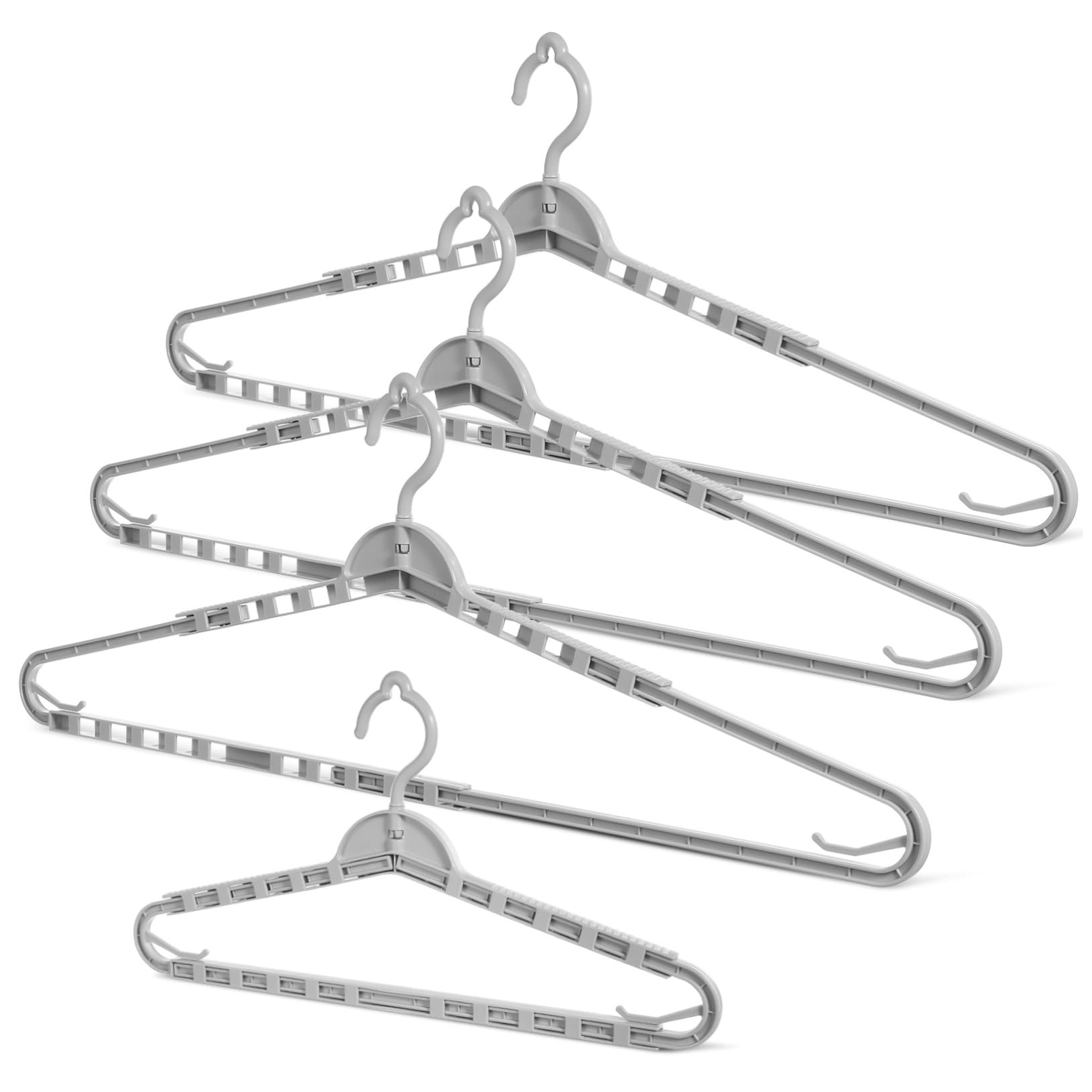 Unomor Coat Hangers Retractable Arms 4 Pack Extra Wide for Men's Suit Women's Skirt Pp Home Garden