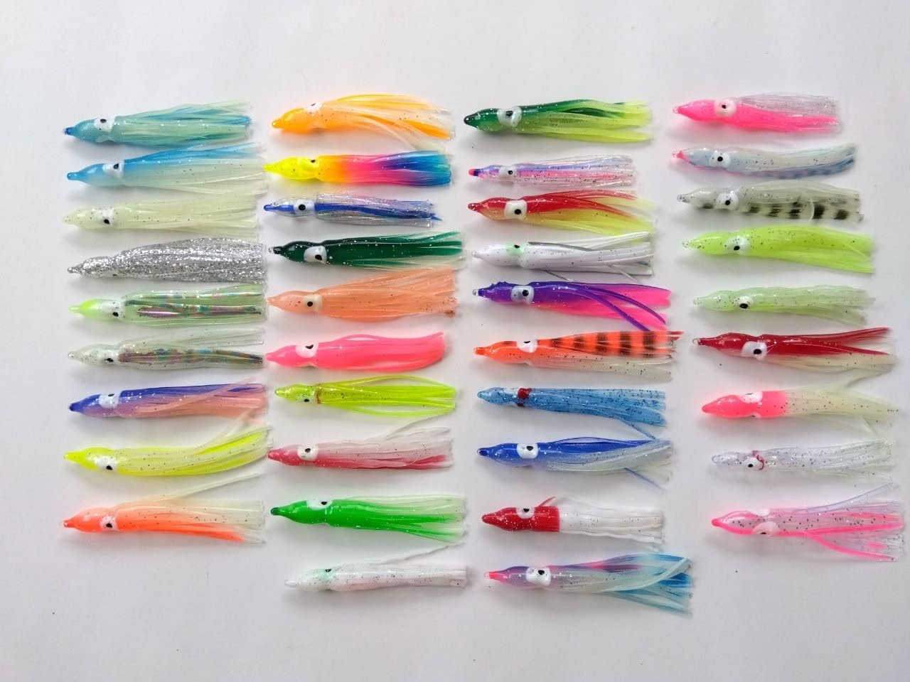 Amazon Co Jp タコベイト 7 9cm ラメ入り 10本 セット 画像の中からランダムで封入 根魚 ロックフィッシュ ワーム イカ スカート ソフトルアー カサゴ 真鯛 マダイ ソイ ハタ 青物 イナダ シーバス ヒラマサ カンパチ アコウ メバリング ガシラ アジング